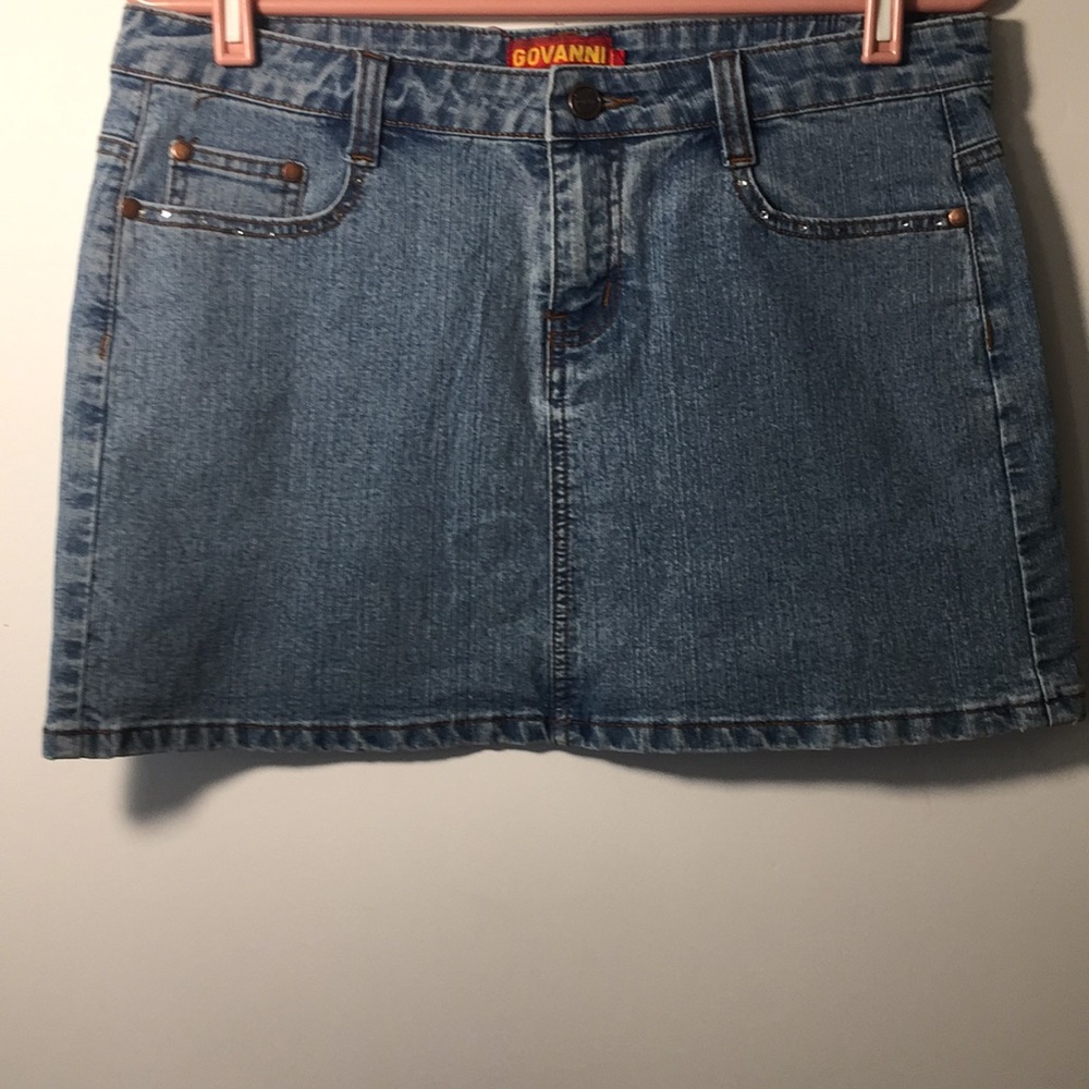 Giovanni Skirt Blue Denim 5 Pocket Size 13/14